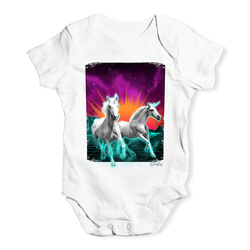 Virtual Reality Unicorns Baby Unisex Baby Grow Bodysuit