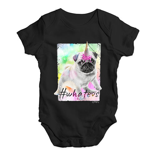 Unicorn Ice Cream Pug Baby Unisex Baby Grow Bodysuit