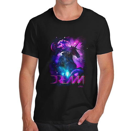 Funny T-Shirts For Guys Purple Dream Unicorn Men's T-Shirt Small Black