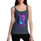 Women Funny Sarcasm Tank Top Purple Dream Unicorn Women's Tank Top Large Navy