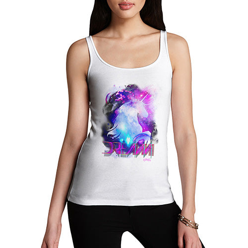 Funny Gifts For Women Purple Dream Unicorn Women's Tank Top Large White