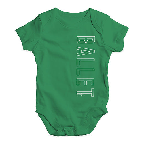 Ballet Side Print Baby Unisex Baby Grow Bodysuit