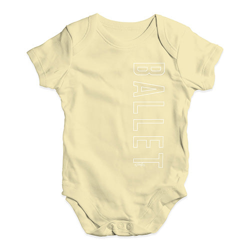 Ballet Side Print Baby Unisex Baby Grow Bodysuit