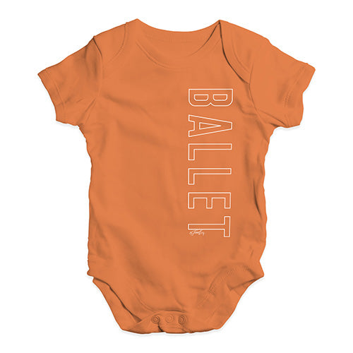 Ballet Side Print Baby Unisex Baby Grow Bodysuit