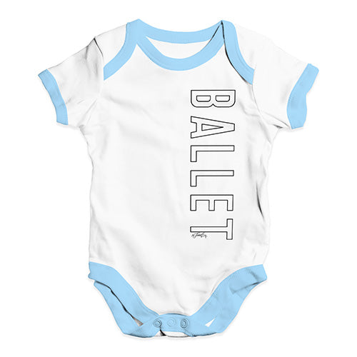 Ballet Side Print Baby Unisex Baby Grow Bodysuit