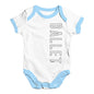 Ballet Side Print Baby Unisex Baby Grow Bodysuit