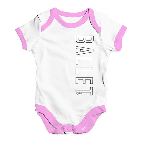 Ballet Side Print Baby Unisex Baby Grow Bodysuit