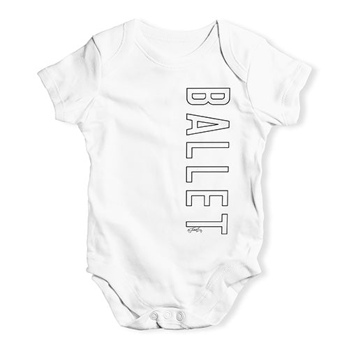 Ballet Side Print Baby Unisex Baby Grow Bodysuit