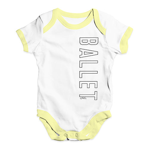 Ballet Side Print Baby Unisex Baby Grow Bodysuit