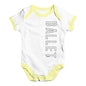 Ballet Side Print Baby Unisex Baby Grow Bodysuit