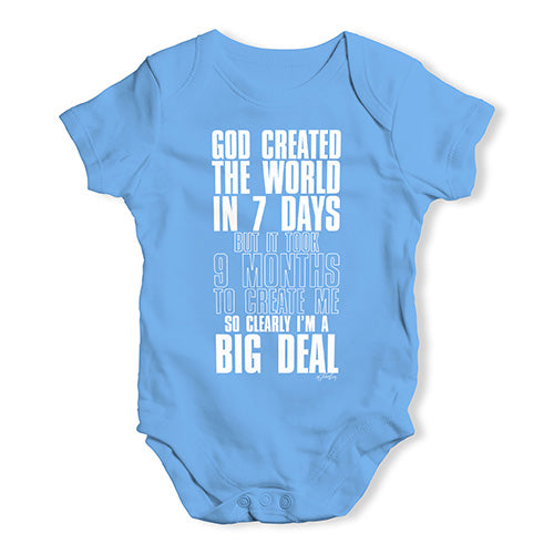 I'm A Big Deal 9 Months Baby Unisex Baby Grow Bodysuit