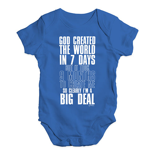 I'm A Big Deal 9 Months Baby Unisex Baby Grow Bodysuit