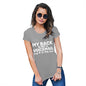 Novelty Tshirts Women My Back Is Not A Voicemail Women's T-Shirt Large Light Grey