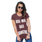 Funny Tshirts For Women Real Men Date Dancers Women's T-Shirt X-Large Burgundy