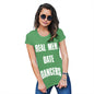 Novelty Gifts For Women Real Men Date Dancers Women's T-Shirt Large Green