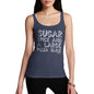 Womens Novelty Tank Top Christmas Sugar Spice Pizza Slice Women's Tank Top Small Navy