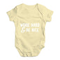 Work Hard And Be Nice Baby Unisex Baby Grow Bodysuit