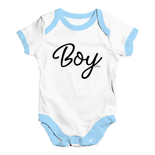 Boy Script Writing Baby Unisex Baby Grow Bodysuit