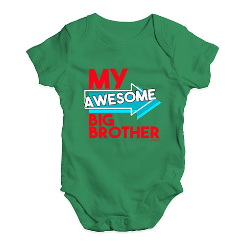 My Awesome Big Brother Baby Unisex Baby Grow Bodysuit