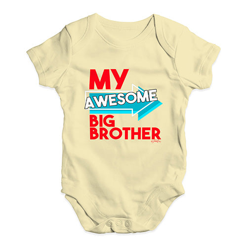 My Awesome Big Brother Baby Unisex Baby Grow Bodysuit