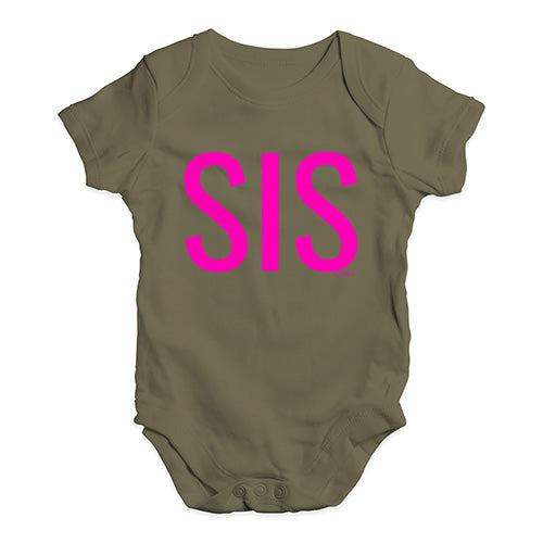 Sis Sister Baby Unisex Baby Grow Bodysuit