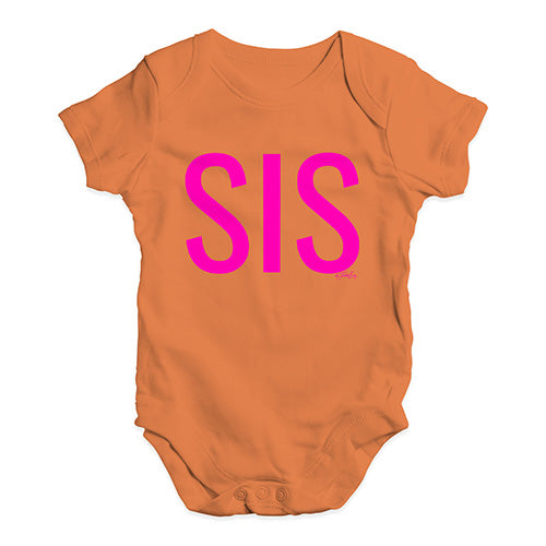 Sis Sister Baby Unisex Baby Grow Bodysuit