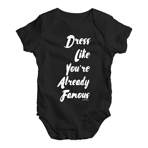 Dress Like You're Already Famous Baby Unisex Baby Grow Bodysuit