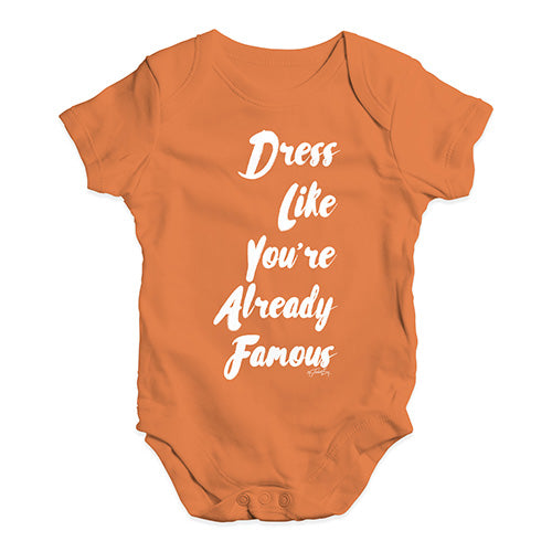 Dress Like You're Already Famous Baby Unisex Baby Grow Bodysuit