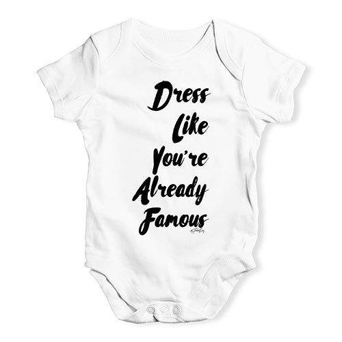 Dress Like You're Already Famous Baby Unisex Baby Grow Bodysuit