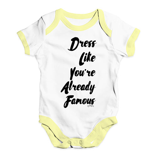 Dress Like You're Already Famous Baby Unisex Baby Grow Bodysuit