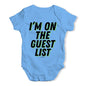 I'm On The Guest List Baby Unisex Baby Grow Bodysuit