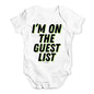 I'm On The Guest List Baby Unisex Baby Grow Bodysuit