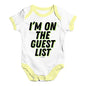 I'm On The Guest List Baby Unisex Baby Grow Bodysuit