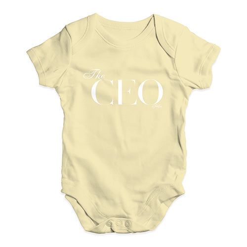 The CEO Baby Unisex Baby Grow Bodysuit