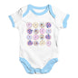 Pink Donuts Pattern Baby Unisex Baby Grow Bodysuit