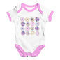 Pink Donuts Pattern Baby Unisex Baby Grow Bodysuit