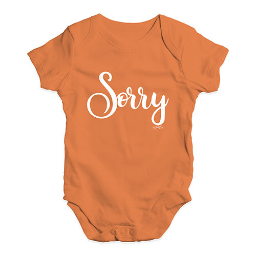 Sorry Baby Unisex Baby Grow Bodysuit