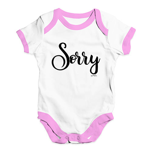 Sorry Baby Unisex Baby Grow Bodysuit