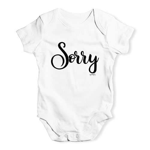 Sorry Baby Unisex Baby Grow Bodysuit