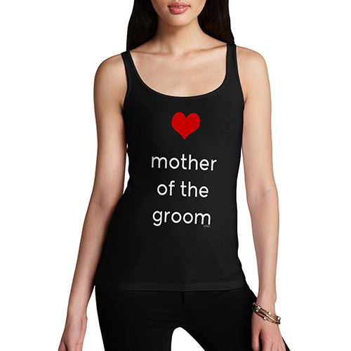 Funny Tank Top For Women Mother Of The Groom Heart Women's Tank Top Medium Black