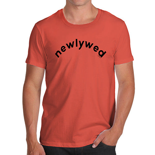 Funny Mens T Shirts Newlywed Men's T-Shirt X-Large Orange