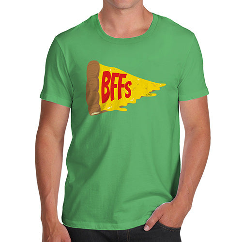 Funny Gifts For Men Pizza BFFs Men's T-Shirt X-Large Green