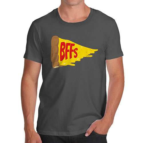 Funny T Shirts For Dad Pizza BFFs Men's T-Shirt Medium Dark Grey