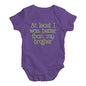 Babygrow Baby Romper Better Than My Brother Baby Unisex Baby Grow Bodysuit 12 - 18 Months Plum