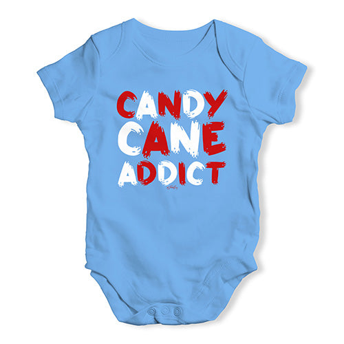 Baby Girl Clothes Candy Cane Addict Baby Unisex Baby Grow Bodysuit 3 - 6 Months Blue