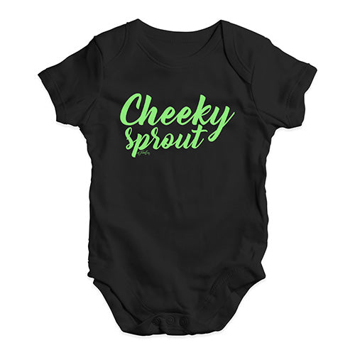 Baby Boy Clothes Cheeky Sprout Baby Unisex Baby Grow Bodysuit 6 - 12 Months Black