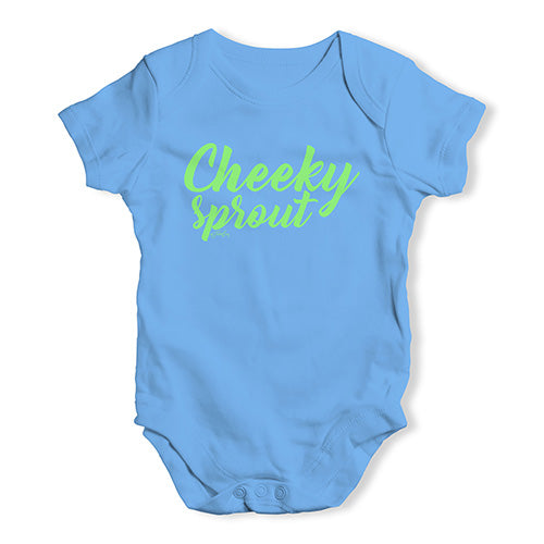 Funny Baby Onesies Cheeky Sprout Baby Unisex Baby Grow Bodysuit 3 - 6 Months Blue