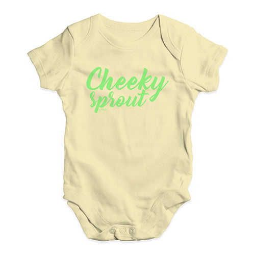 Bodysuit Baby Romper Cheeky Sprout Baby Unisex Baby Grow Bodysuit New Born Lemon