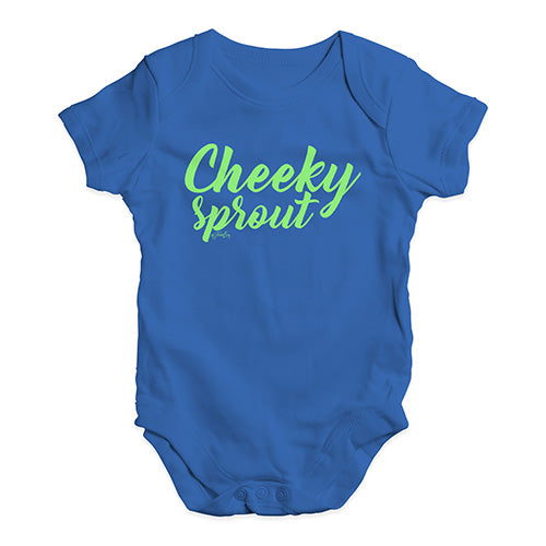 Bodysuit Baby Romper Cheeky Sprout Baby Unisex Baby Grow Bodysuit 6 - 12 Months Royal Blue