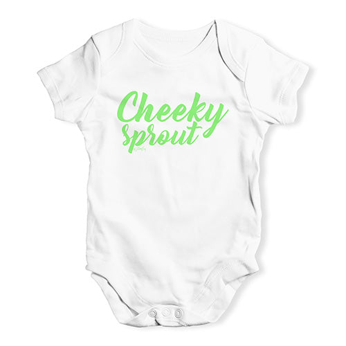 Funny Infant Baby Bodysuit Onesies Cheeky Sprout Baby Unisex Baby Grow Bodysuit 18 - 24 Months White